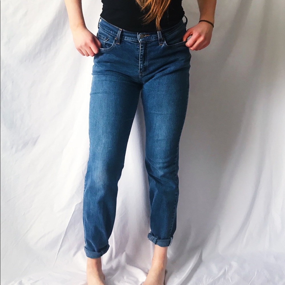 LEVI STRAUSS & CO. Lower Rise Straight Leg Jeans